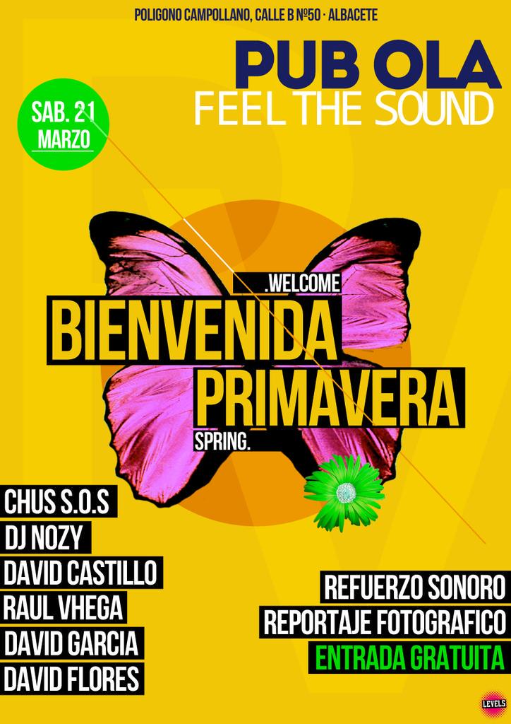 Diseño de cartel para @chussos en @pub_Ola #albacete junto a @raulvhega @dj_davidflores