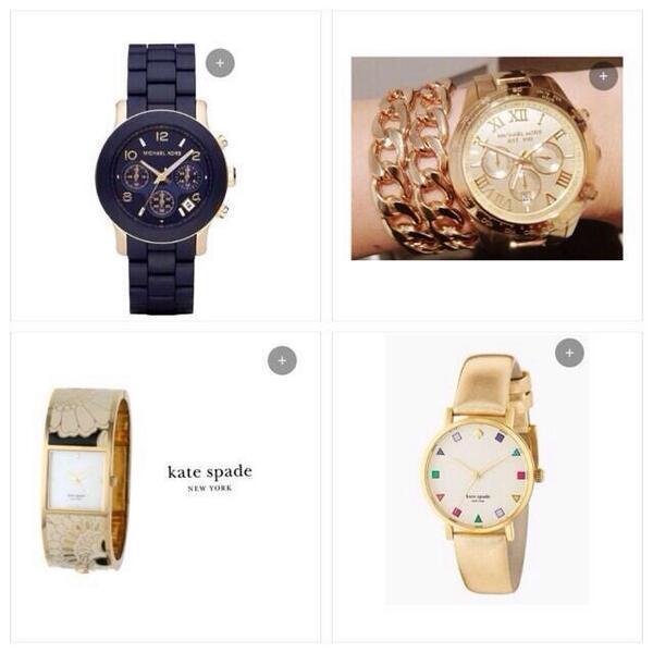 kate spadeの時計かわいい♡♡