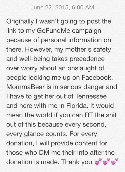 Please RT #SignalBoost #EndDomesticViolence #SaveMommabear http://t.co/E6TfJ78IjZ http://t.co/m49xD8