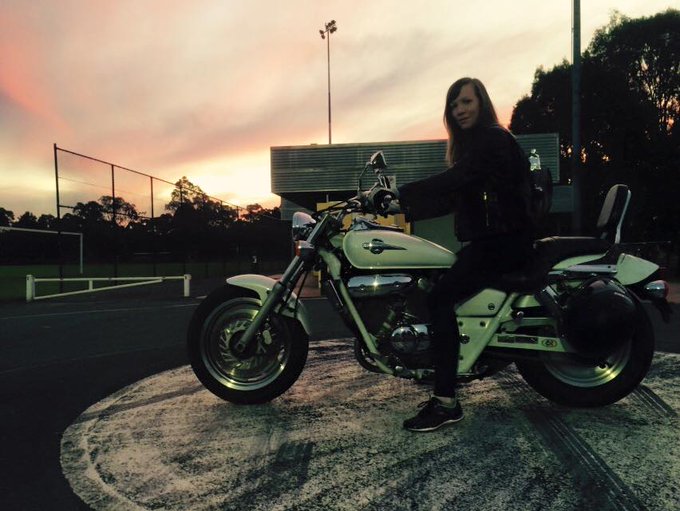 First time on a bike <3 http://t.co/ZALXRV6HGf