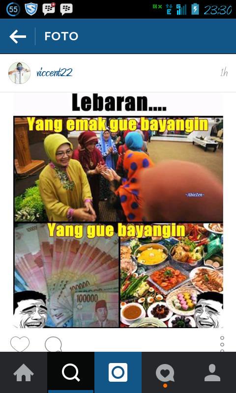 AgustianStevan's tweet photo. Yang gue bayangin pada saat LEBARAN 😁✌ http://t.co/qb8WEX5IUC