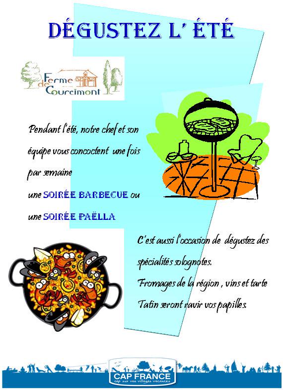 Émoustillez vos papilles #BBQ #Barbecue #Paella #été #Summer2015 #Vacances #Sologne #ferme de @Courcimont