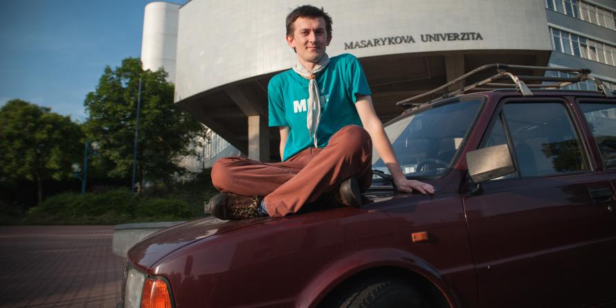 MasarykUni's tweet photo. Our doctoral student is on his way to Japan with an old Skoda 120 to attend international scout meeting 
#adventure http://t.co/jVPVLbR2bT
