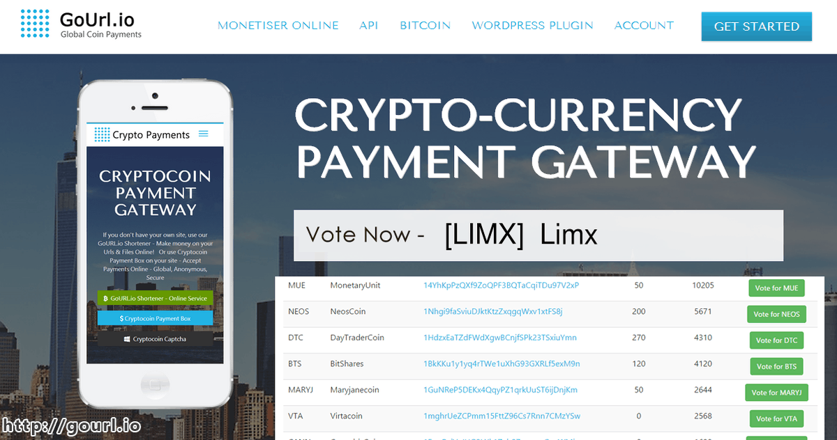 CryptocoinAPI's tweet image. VOTE FOR #Limx $LIMX! Read More - gourl.io/voting-limx.ht… #website #bitcoin