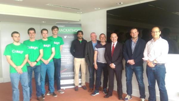 Callsign's tweet photo. A BIG CONGRATULATIONS to Wizzywicks who won #24hourhackathon #cschack @cmaple @WMGCyber @jamesmgillard @thomaspurchas http://t.co/tQbRGjIzWB