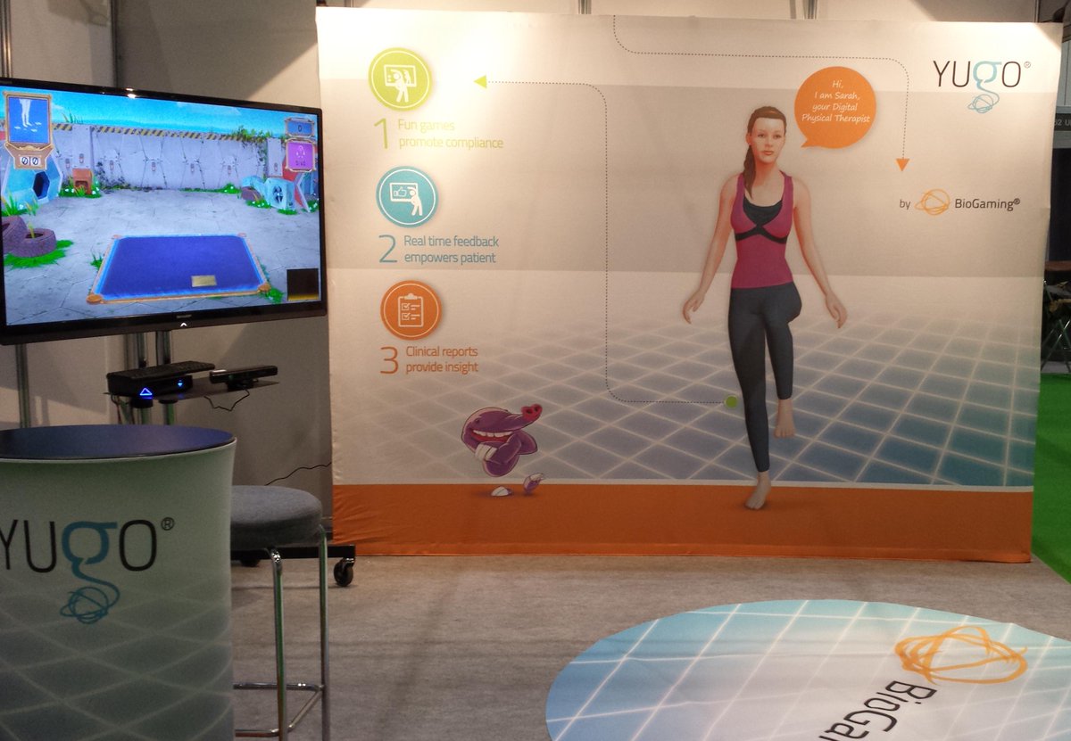 BioGamingPT's tweet photo. We had the pleasure of demonstrating our Virtual Reality Rehab system at @TheCOPAshow.
Thank you all for visiting us. http://t.co/s4hTCtxDLA