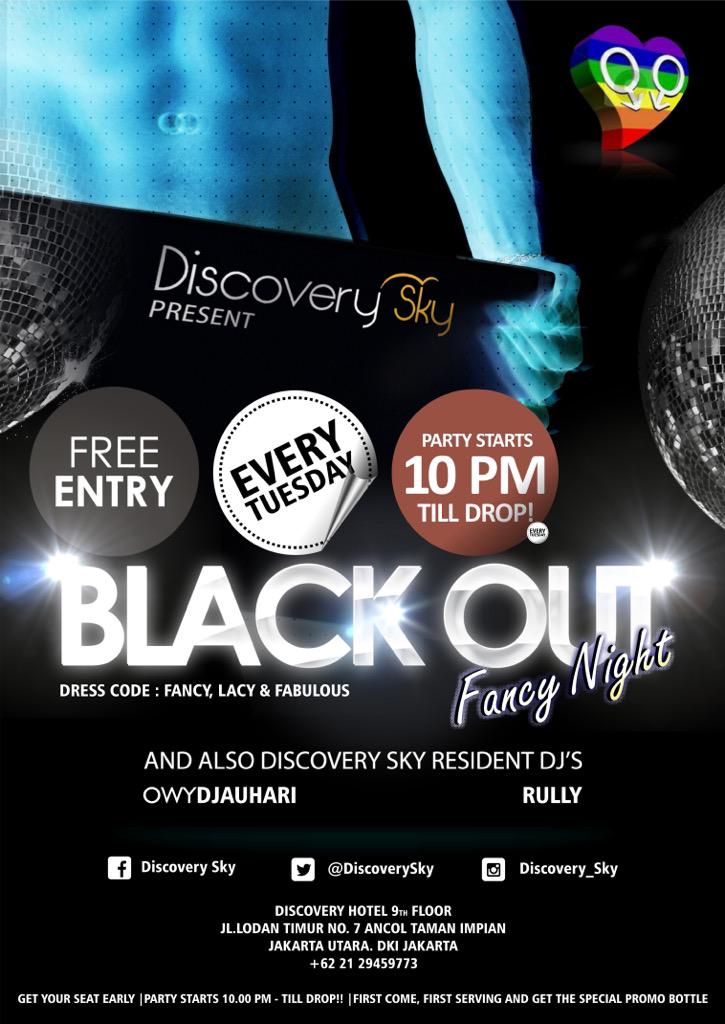 DiscoverySky's tweet photo. "Black Out Fancy Night" Let the party Begin EVERY TUESDAY NIGHT! Come and meet your dream guys or girls and have fun! http://t.co/ahzAtY47aI