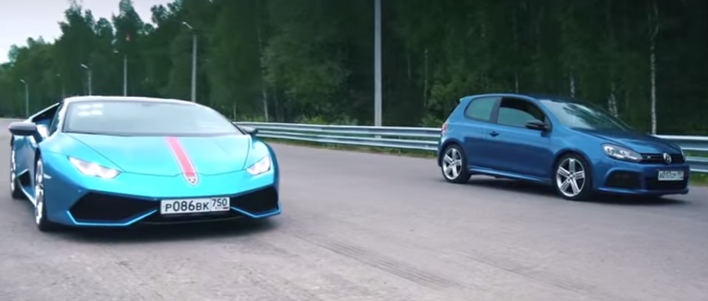 diariomotor's tweet photo. El Volskwagen Golf R, de 700 caballos, que desayunaba Lamborghini Huracan cada mañana http://t.co/8B4q5lEeom http://t.co/wH6EHtXWmD