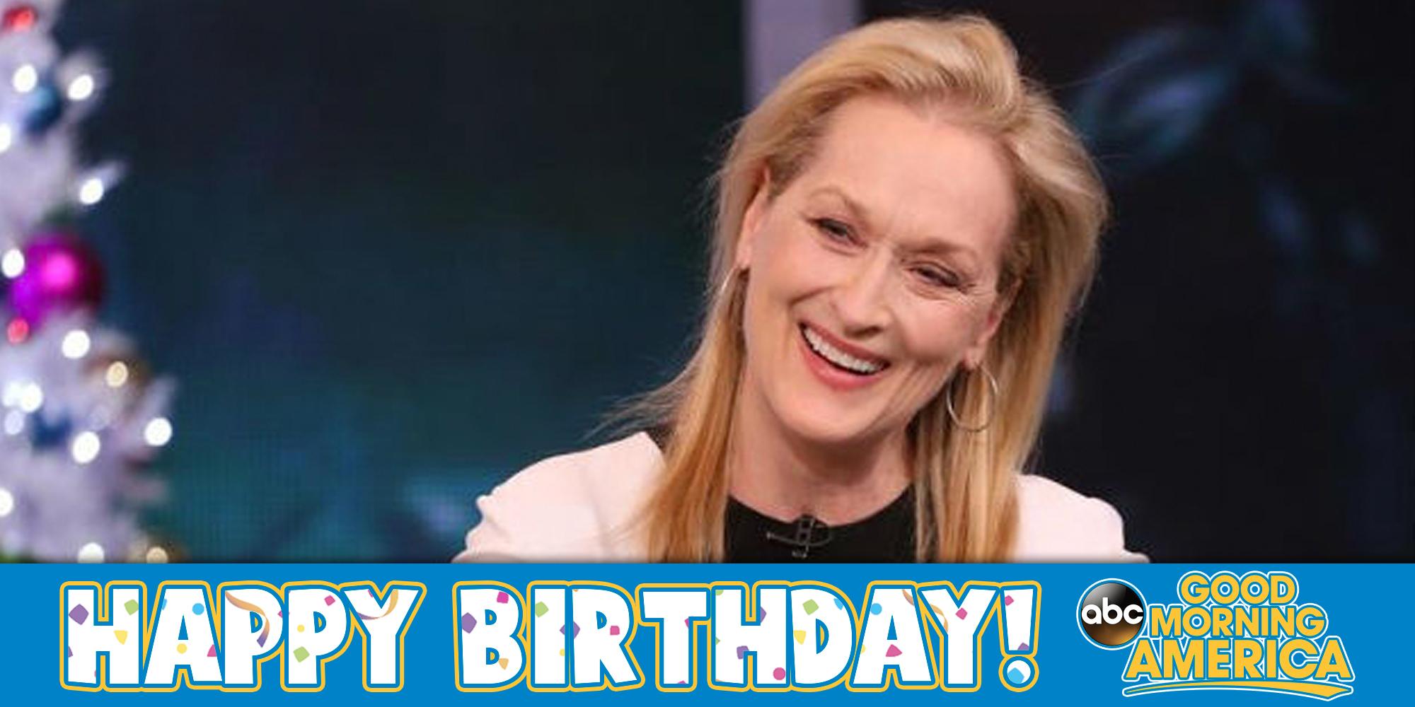 Happy Birthday to the incredible 3-time Award winner Meryl Streep!   