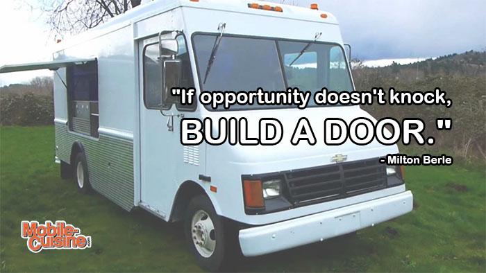 Today's #foodtruck #quoteoftheday comes from Milton Berle.