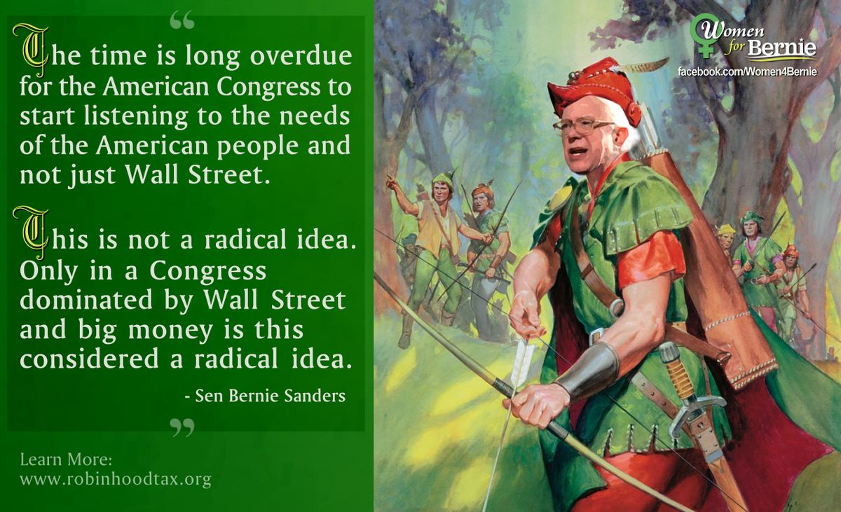 Bernie Sanders as Robin Hood - Democratic Underground