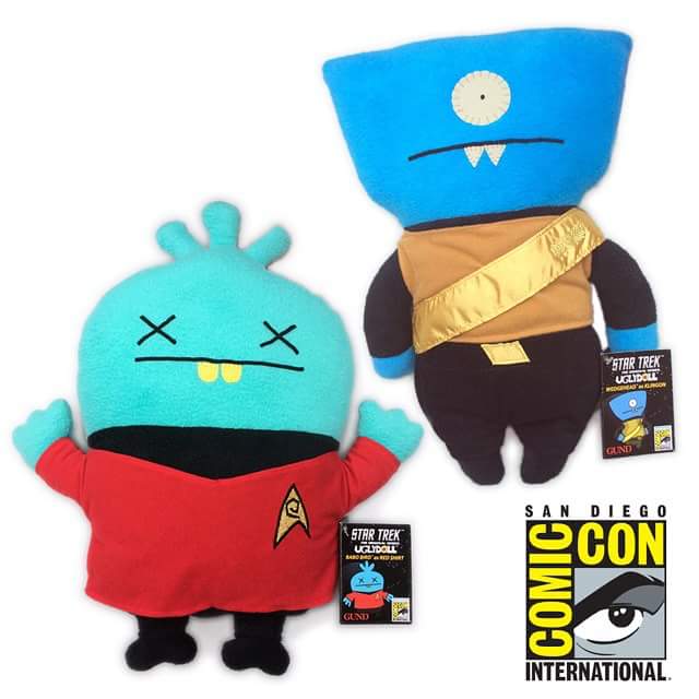 UGLYDOLL X Star Trek EXCLUSIVES soon to arrive at Comic Con...Booth #3245.  #SDCC #StarTrek #SDCC2015 #Uglydoll