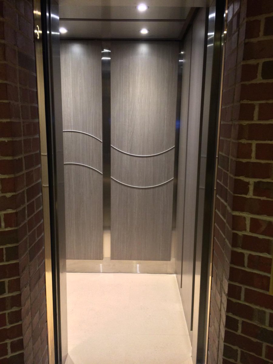 inviting little elevator we had the privilege to finish on #pei <a href="/DeltaPEI/">Delta Prince Edward</a> what a beautiful place to stay and work.