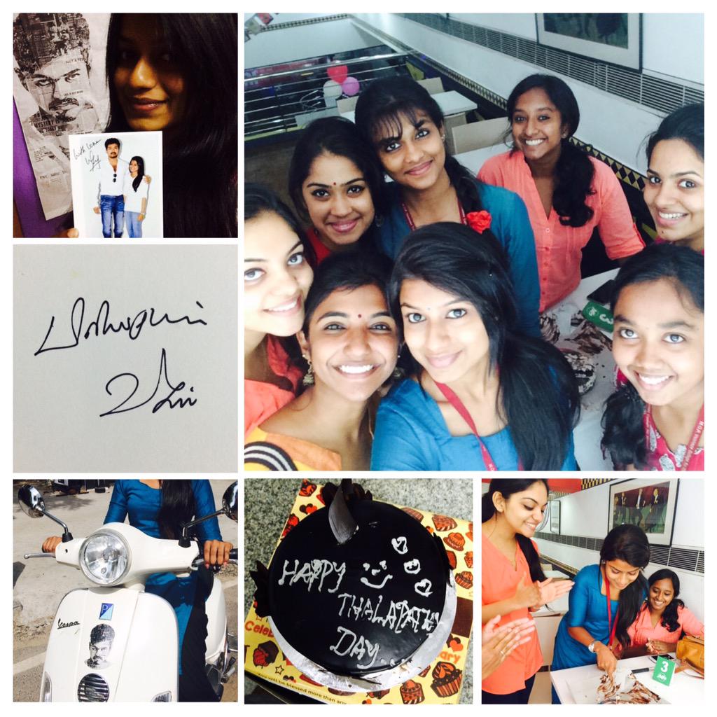 Celebrating Thalapathy's Birthday 💙😇 <a href="/Actor_Vijay/">Actor Vijay Fans</a> <a href="/actorvijay/">Vijay</a>