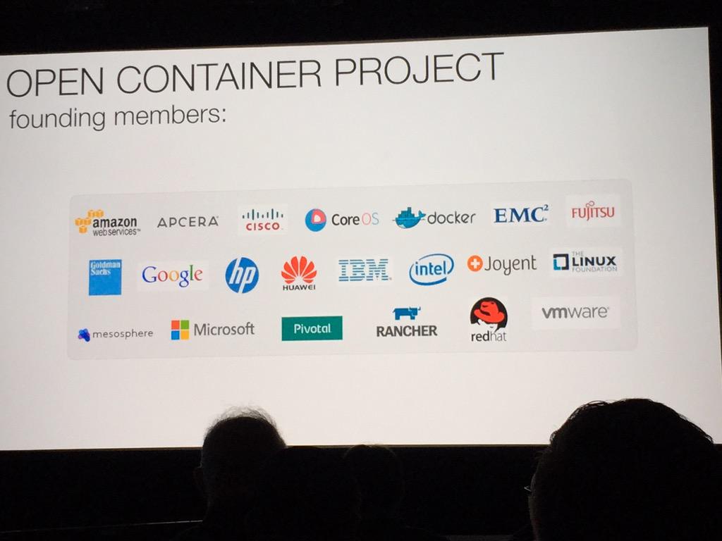 frictionfounder's tweet photo. Amazing! EMC is a founding member of the Open Container Project! #dockercon15 #EMC #opencontainerproject http://t.co/uq1SJR09Vr