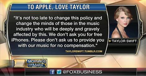 No More Bad Blood: Apple Bows to Taylor Swift on Royalties #TodayOnGrail goo.gl/hknIAj