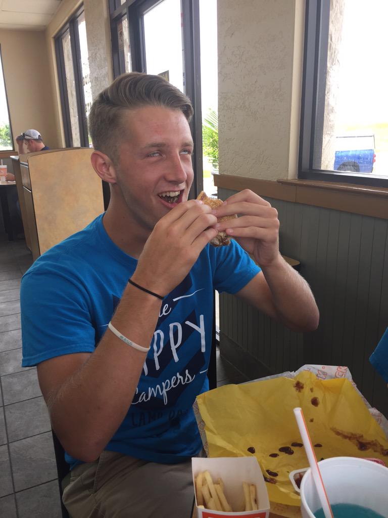 DBURecTeam's tweet photo. Yep, @THEdeandahlsten (the sloth) is ready camp, but the real question is are you ready Palacios? #datsilverlining http://t.co/A3RbUSusPD