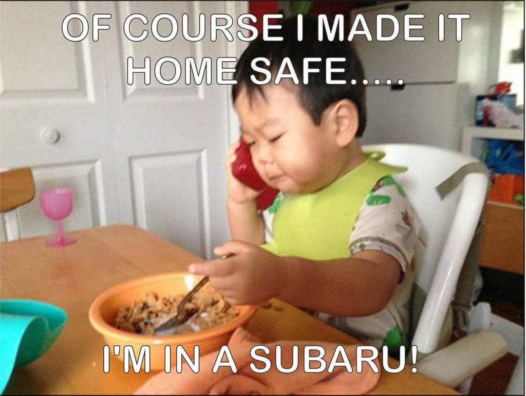 ScottSubaru's tweet photo. Of course! Yet again, 'nuff said! #subarumemewar http://t.co/L2GnVbdMsO