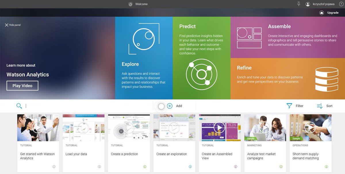 Softonetpl's tweet photo. #WatsonAnalytics już na testach :) Pierwsza zaleta - jest za darmo! :)
@IBM_PL @IBMWatson @EasyAnalytics1 http://t.co/6vb77jpXE6