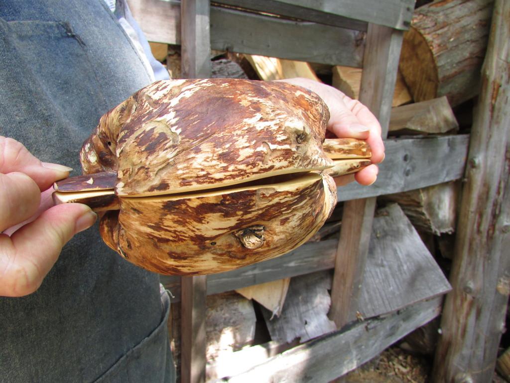 Check out how one pine burl becomes two small burls! #handmade #local #Canadian on.fb.me/1LfGhEL