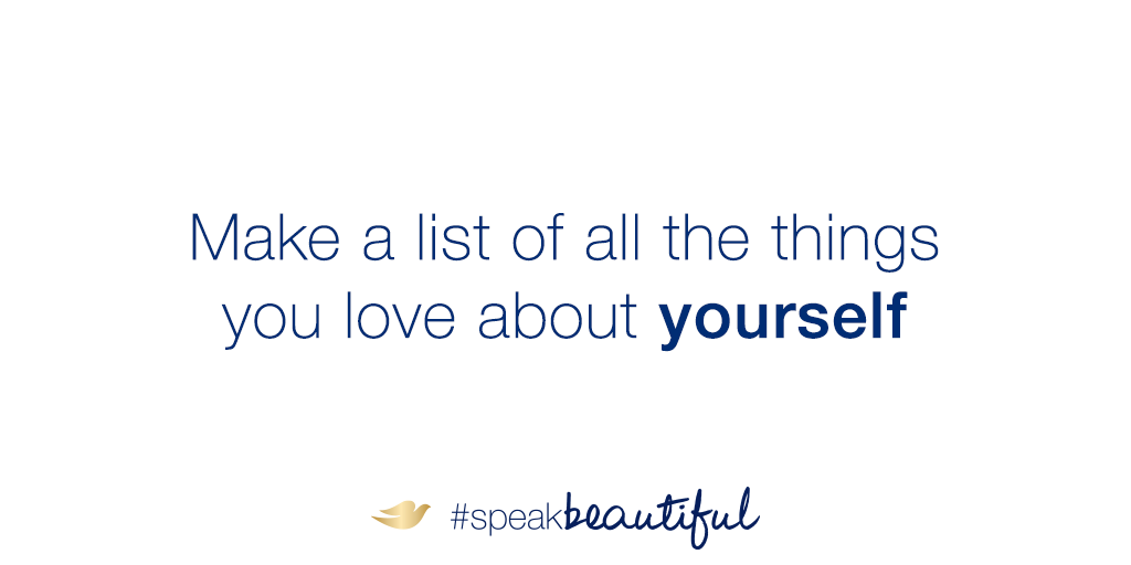 Dove's tweet photo. It can be difficult to feel confident, especially on Mondays.

Start your week with these 4 tips to #SpeakBeautiful. http://t.co/0j8WfCaz0o