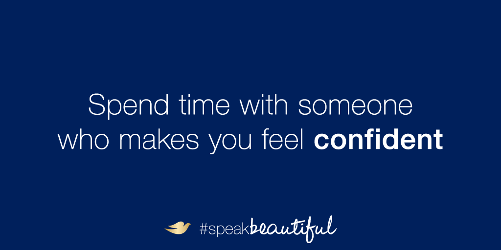 Dove's tweet photo. It can be difficult to feel confident, especially on Mondays.

Start your week with these 4 tips to #SpeakBeautiful. http://t.co/0j8WfCaz0o