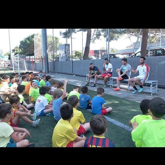 Buen inicio del campus con la visita de 2 jugones!! Gracias!!