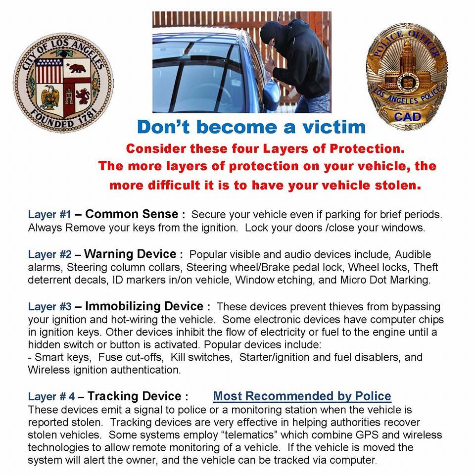 Lapd Hollywood Division On Twitter Lock It Hide It Keep
