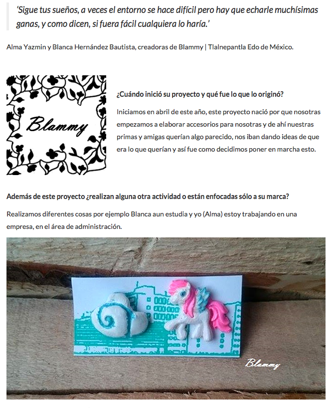 GarageBazarMX's tweet photo. ¡Feliz inicio de semana!, hoy en #LunesDeEntrevista conozcan a Blammy en http://t.co/TA7sgS7V7m http://t.co/GAOyrUivW5