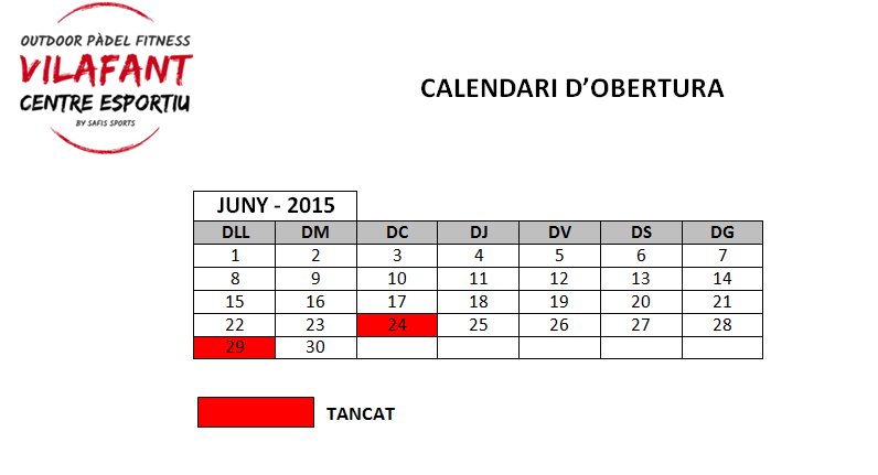 Per Sant Joan i Sant Pere estarem tancats, una bona ocasió per aprofitar la #piscina de #Vilafant #festius #revetlla