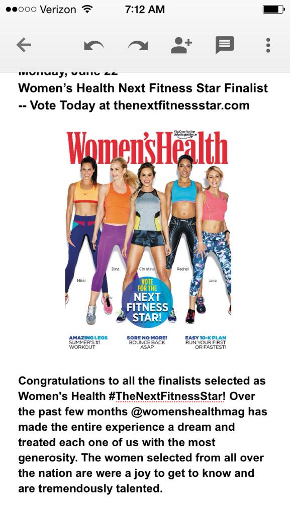 evolution20DVD's tweet photo. @Chrissy_Bullock 4 @WomensHealthMag #NextFitnessStar!Watch the teaser, do the workouts &amp;VOTE @ http://t.co/hRybDLYCUg http://t.co/OyzFt4Z3Z5