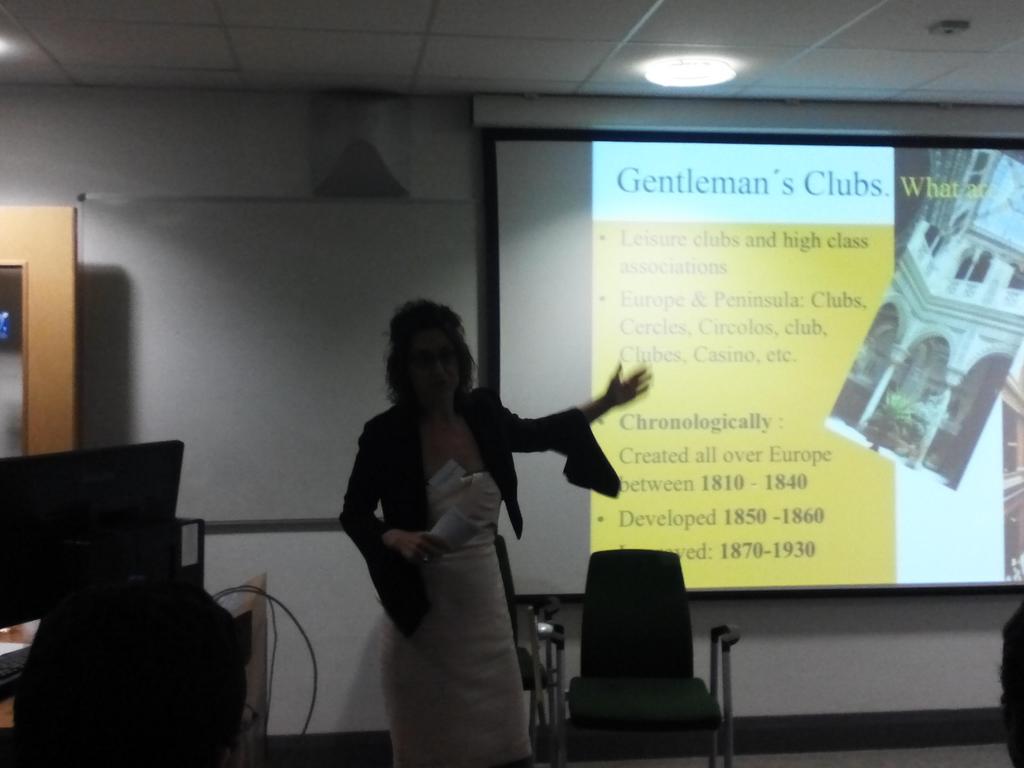 PublSphere2015's tweet photo. Gentleman's Clubs and their secrets presented by María Zozaya #publicsphere2015 http://t.co/Gn9RfLErCx