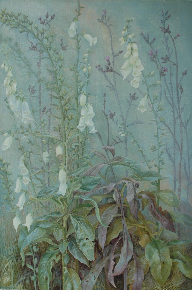 Here's one of my most recent paintings Foxglove. To view more of my work check out my website janewormell.co.uk