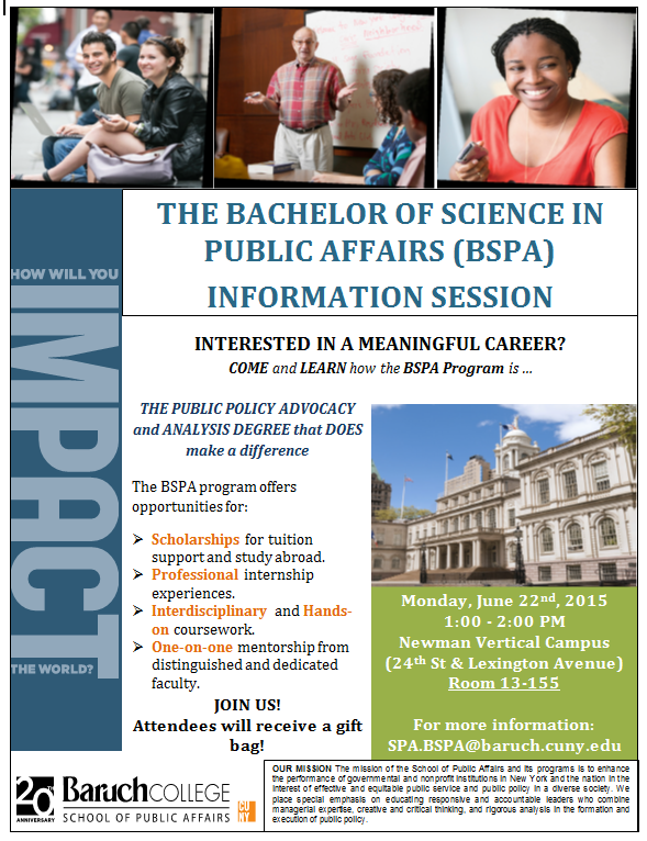 BaruchBSPA's tweet photo. Don't forget to join us today! #BSPA #SummeInfoSession #GiftBag @BaruchCollege @Baruchstulife @BaruchCAPS http://t.co/qG02tvXcx0