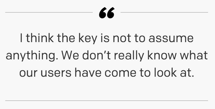 karenmcgrane's tweet photo. BBC News: Why deliver the same information to every device? You can't guess what users want: http://t.co/adgkfQxdfD http://t.co/lYP1703BkK