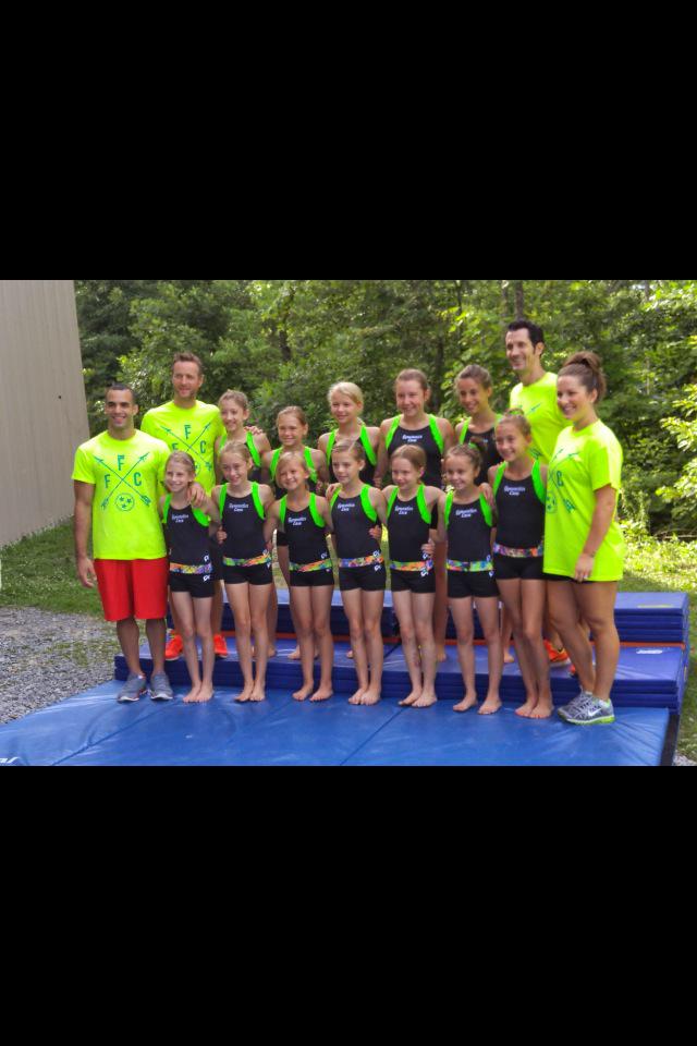 Flip Fest Campers with the Olympians! ⛺️☀️💪