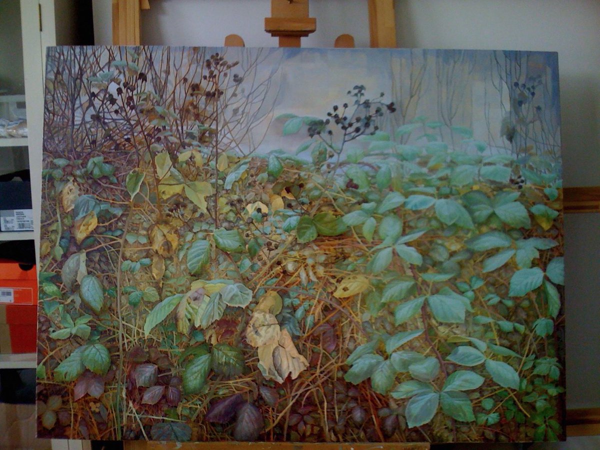 Winter Hedge from this year #art #flowers #artists #painting