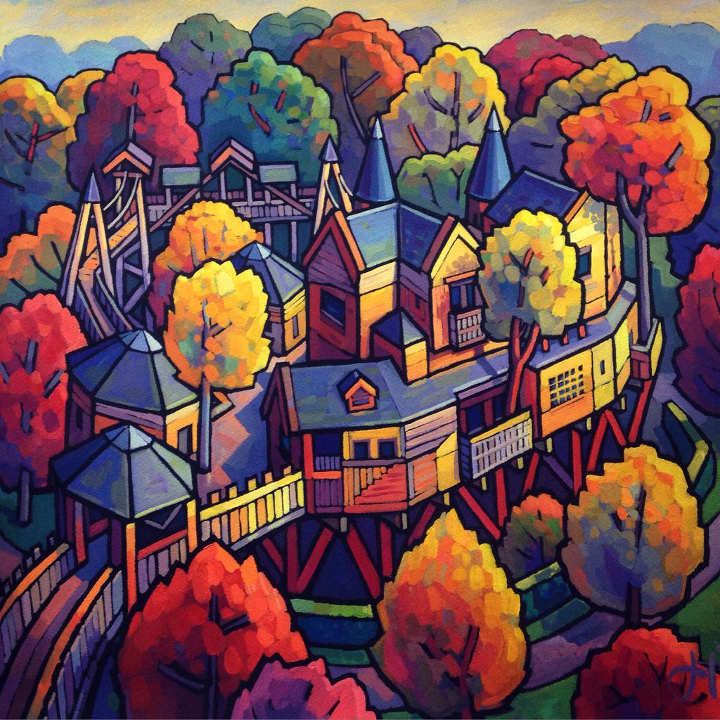 JimEdwardsArt's tweet photo. Alnwick Gardens Treehouse - 
Jim Edwards
#painting #artist #jimedwards #alnwickgardens #alnwick #alnwicktreehouse http://t.co/SUCZoAKi4q