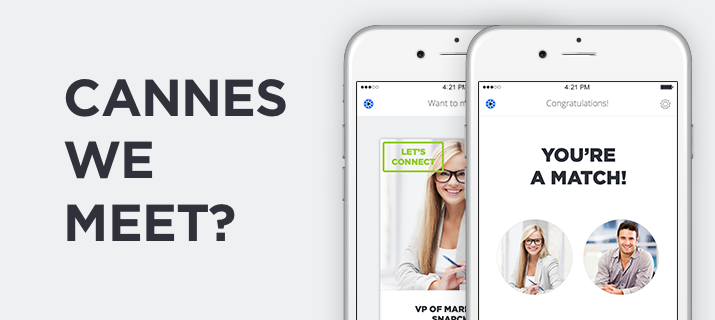 Virool's tweet photo. Like Tinder for Cannes but #SFW http://t.co/qooOzSm6FC http://t.co/DMyEcrwauk