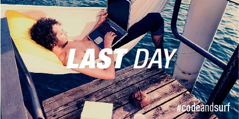 careerfoundry's tweet image. LAST CHANCE to win a spot on our #CODEANDSURF Retreat in Santa Cruz! Enter the raffle now: goo.gl/BPsfkl