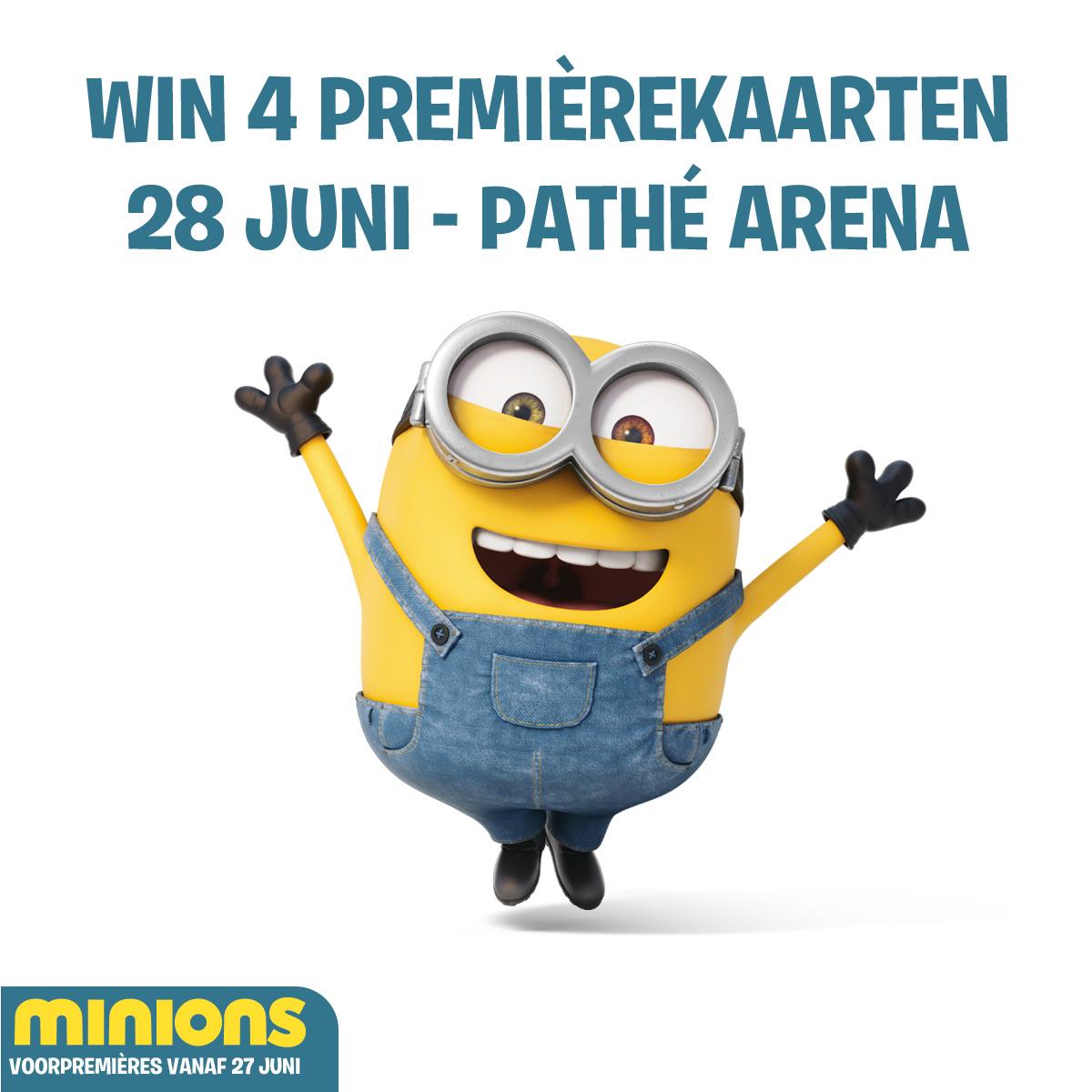 Universal_NL's tweet image. RT en maak kans op 4 kaarten voor de Nederlandse première van #Minions! (zondagochtend 28 juni in Pathé Arena)