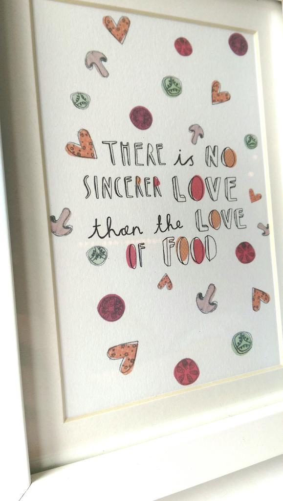 mtjillustration's tweet photo. New framed prints for sale for you lovely foodies out there! £10 #typography  #illustration #love #food #foodie http://t.co/2MTFrPonyg