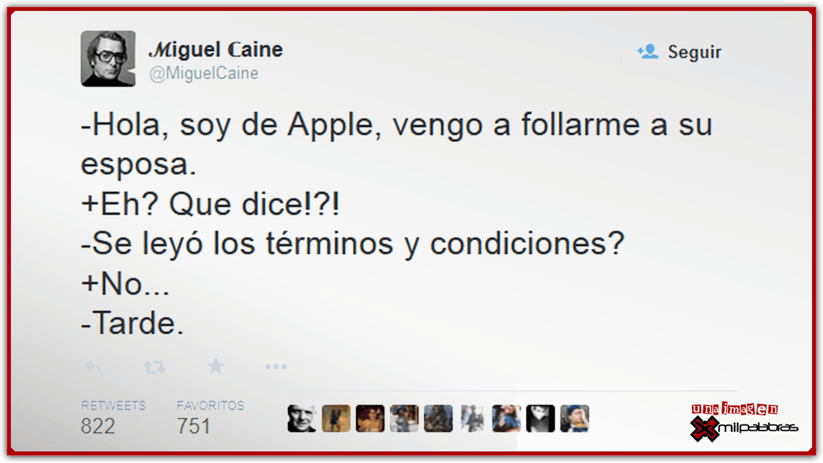 emeraki_es's tweet image. Te recomendamos con el #TweetHumor que te leas las condiciones que aceptamos ;) Ten un #FelizLunes @MiguelCaine