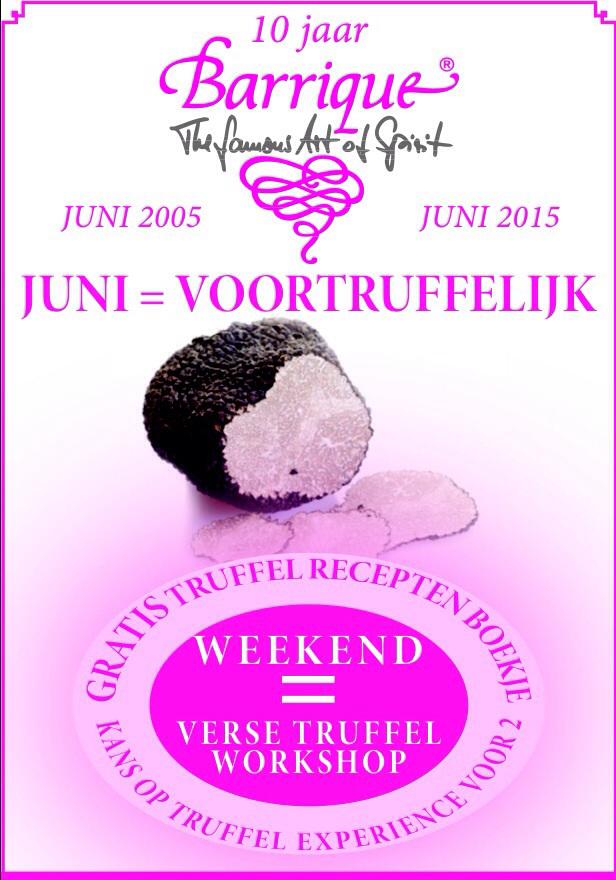 Nog een kleine anderhalve week kan je genieten van de truffelaanbiedingen bij Barrique Culinair &amp; Cadeau