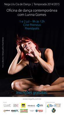 pirenopolis's tweet photo. OFICINA DE DANÇA CONTEMPORÂNEA com Lunna Gomes
9h as 12h
Cine Pireneus 
INSCRIÇÕES GRATUITAS no local (01/07) http://t.co/NvaXrp7tqQ