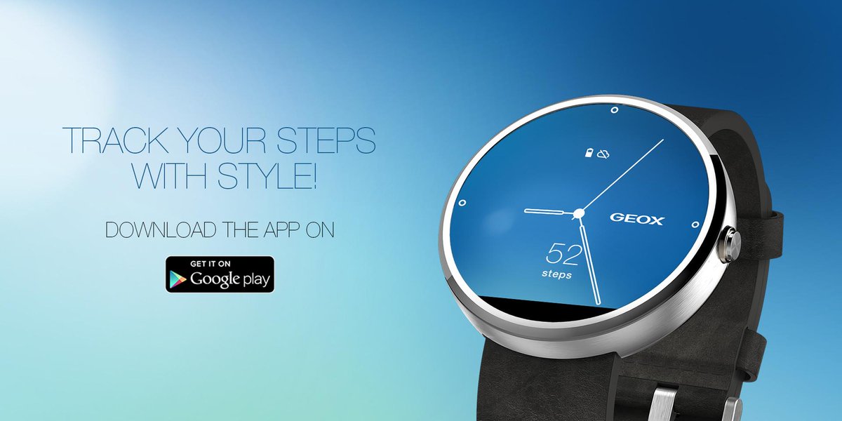 Introducing #geox #smartwatch App!A fashionable step counter to match #Style #Innovation and #wellness.#GeoxWatchFace