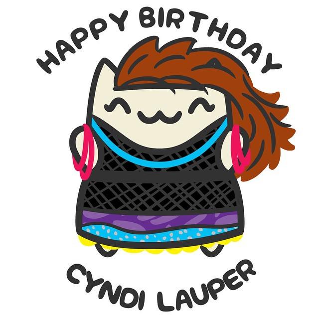 Happy Birthday, Cyndi Lauper! I still want to be you when I grow up     (PS it\s also Br 