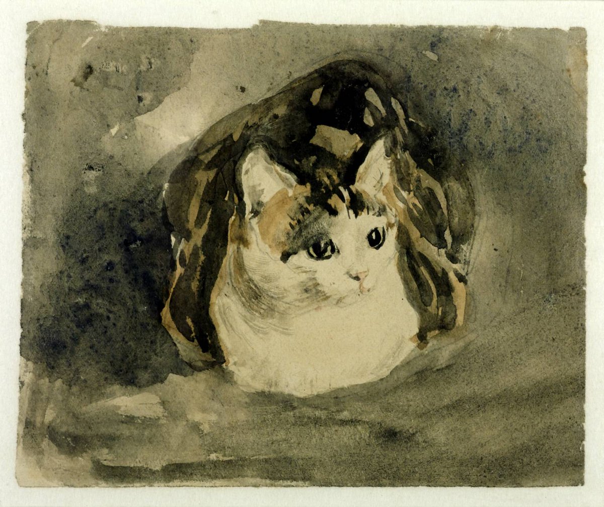 Happy birthday Gwen John, born on this day 1876! We love this painting of her cat Edgar Quinet ow.ly/ODm6g