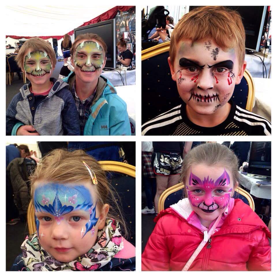 Here is a couple pics from #familymanfunday #Hamilton yesterday #race #kids #facepaint