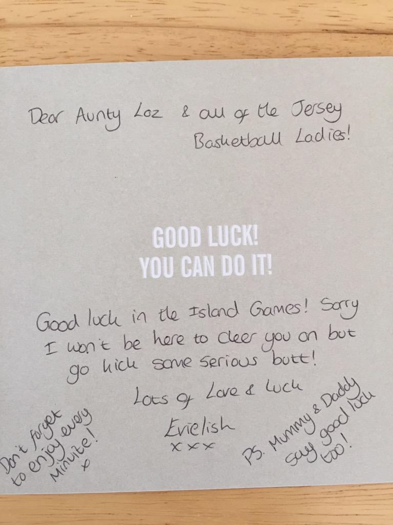 A little message from a little fan 🏀😍